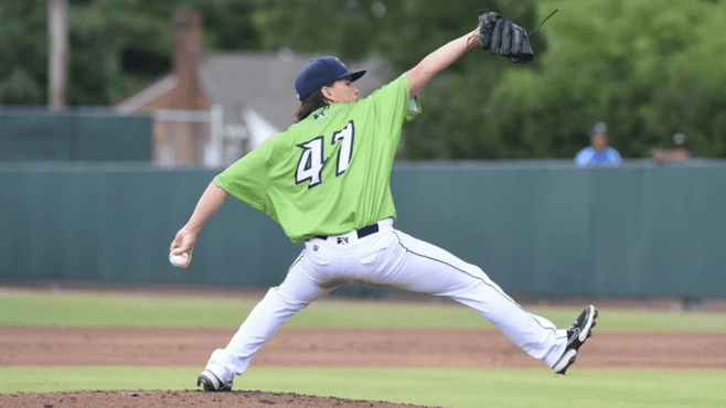 Former McNeese star pitcher Will Dion went 8-4 with a 2.26 ERA this season for the Lynchburg Hillcats. -- Photo courtesy of Lynchburg Hillcats