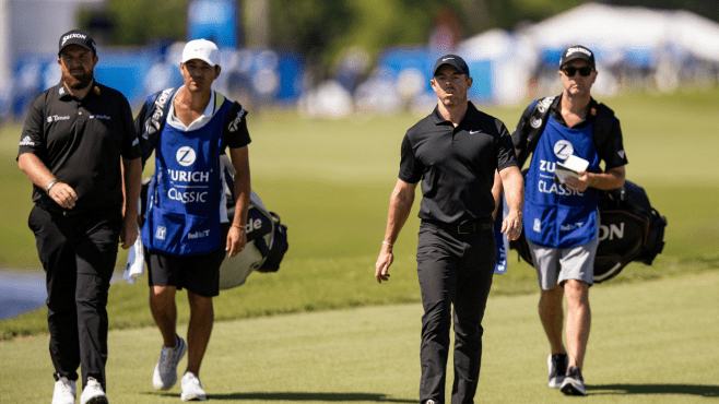 McIlroy, Lowry part of crowded lead after Zurich Classic second round